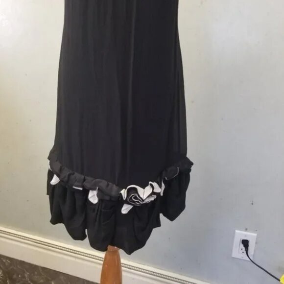 Yoana barashi Anthropology peddle detailing SILK dress women's size 2 (U11) - Picture 5 of 9